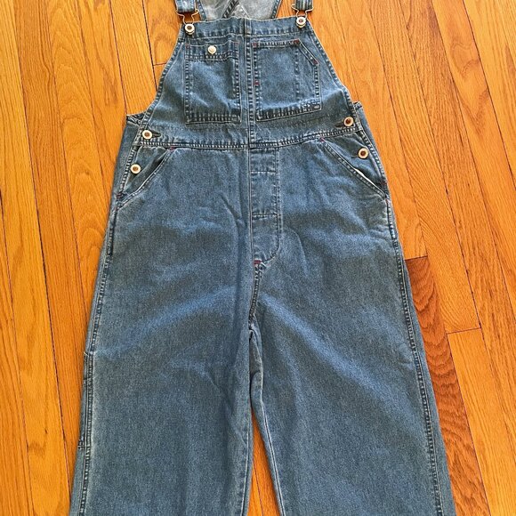 Vintage D'Mode 90s Classix Jean Overalls. Cotton Denim Dungarees Boyfriend Retro - Picture 16 of 16